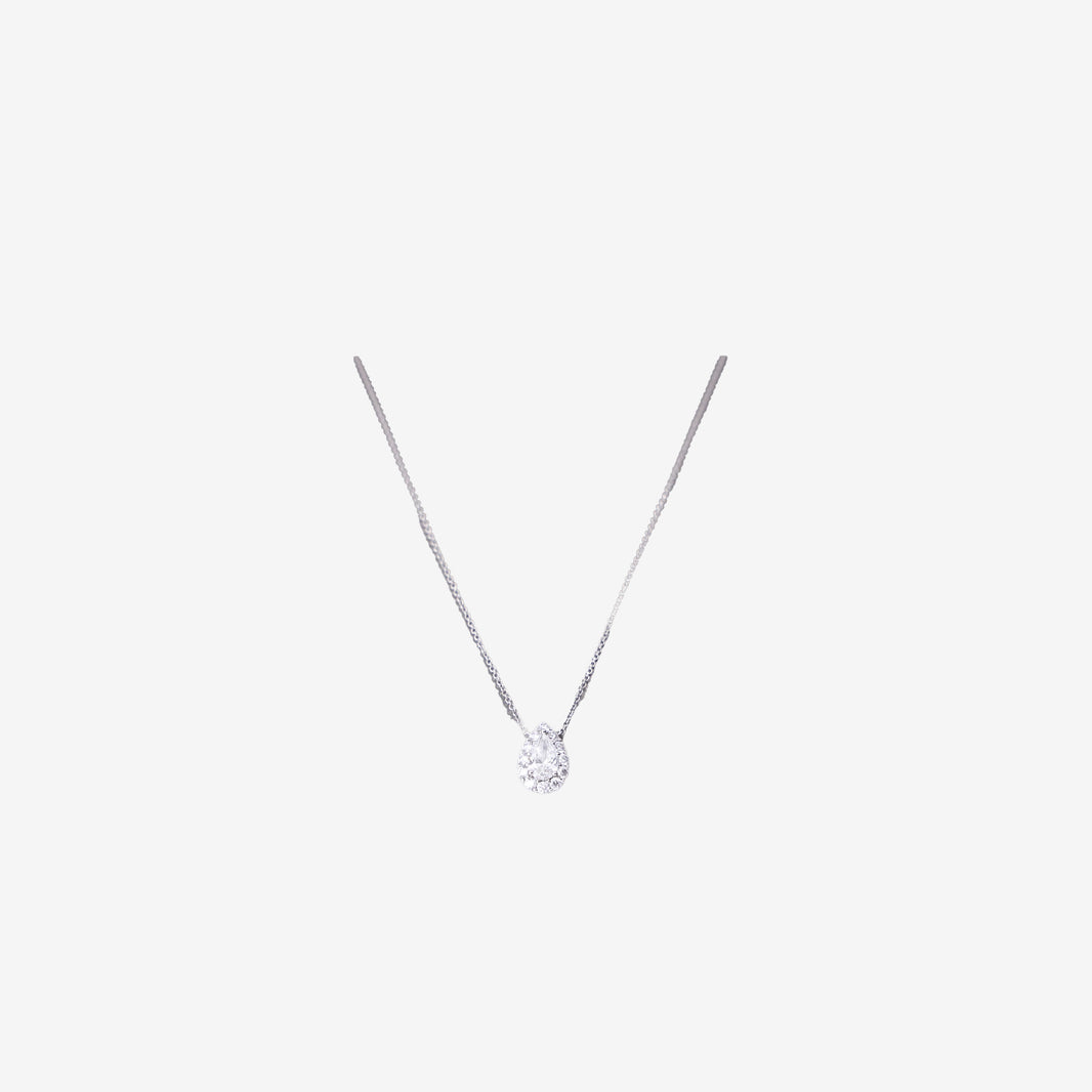 Graff Icon Pear Shape Diamond Pendant in White Gold