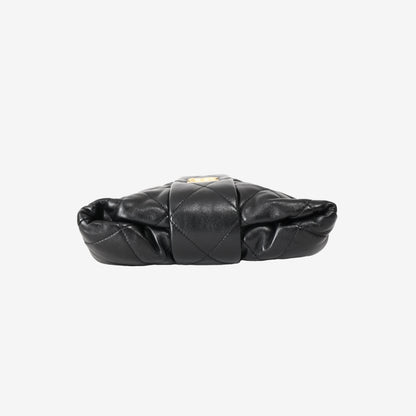 Chanel Mini Bow Bag in Black Quilted Lambskin Leather with Gold Hardware