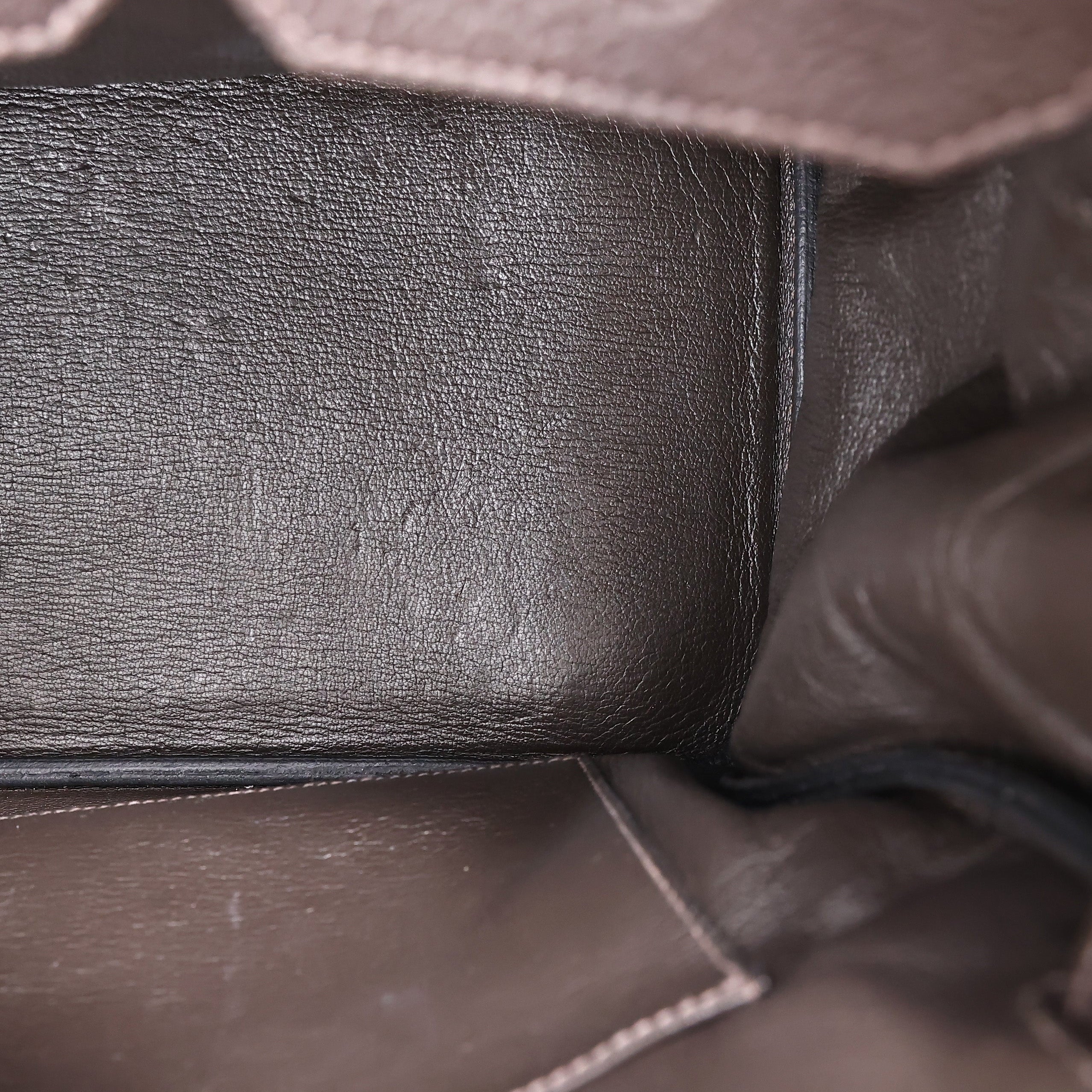 Hermès Birkin in Brown Togo Leather with Palladium Hardware interior view