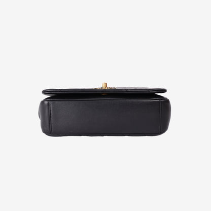 Chanel On and On Chain Flap Bag in Black Quilted Lambskin with Gold Hardware (Contact to Enquiry)