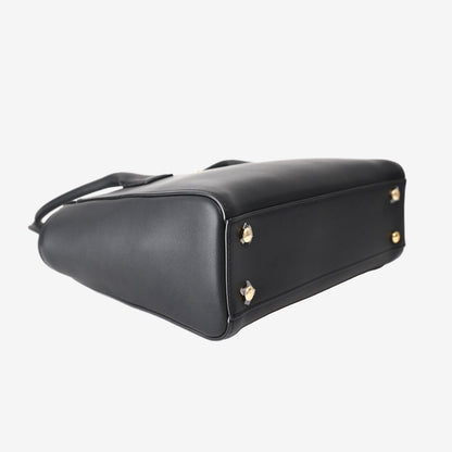 Chanel 26 Shopping Bag Small in Black Calfskin Leather with Gold-Tone Metal