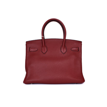 Hermès Birkin 30 in Rouge H Togo Leather with Palladium Hardware (Contact to Enquire)