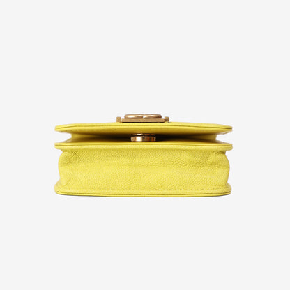 Chanel Mini Boy Belt Bag in Yellow Chevron Quilted Caviar Leather with Gold Hardware (Contact to Enquiry)