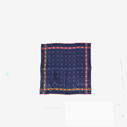 Gucci Contrast Patterned Pocket Square in Multicoloured Silk