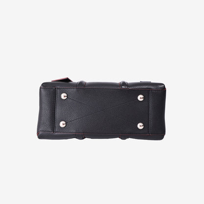 Louis Vuitton Soufflot BB Bag in Black Epi Leather with Silver Hardware