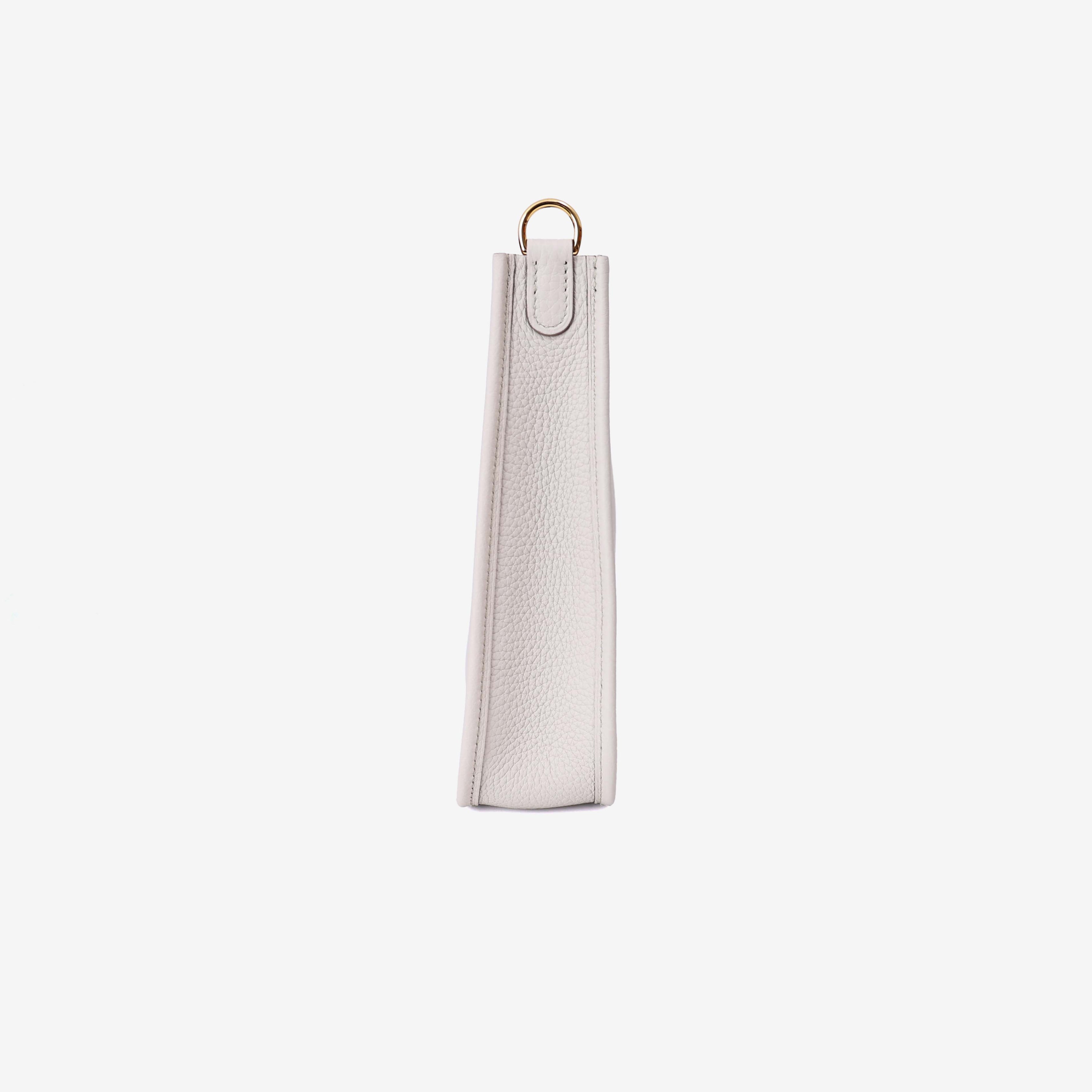 Hermès Evelyne 16 in Beton Clemence Leather with Gold Hardware side view
