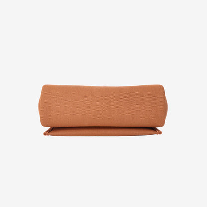 Hermès Herbag Zip Retourne 20 in Naturel Sable/Brown Military Toile Canvas/Vache Hunter Leather with Gold Hardware