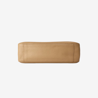 Chanel Maxi Flap Bag in Beige Grained Calfskin Leather with Gold Hardware (Contact to Enquire)