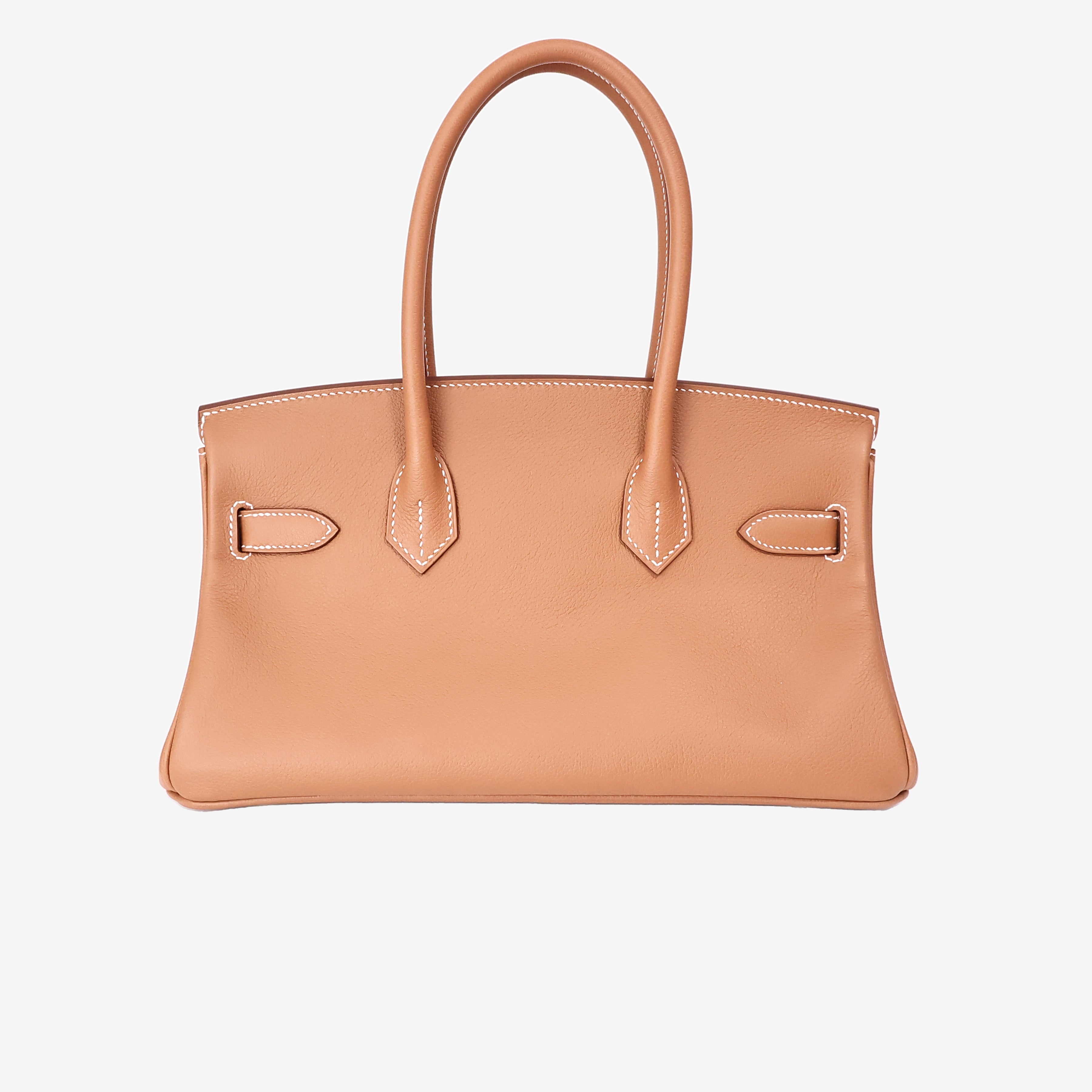 Hermès Birkin Shoulder 29 in Gold Evercolor Leather with Gold Hardware back view