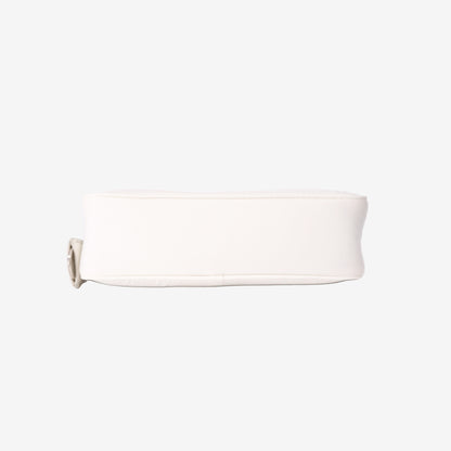 Prada Re-Edition 2000 Shoulder Bag in White Nylon with Silver Hardware