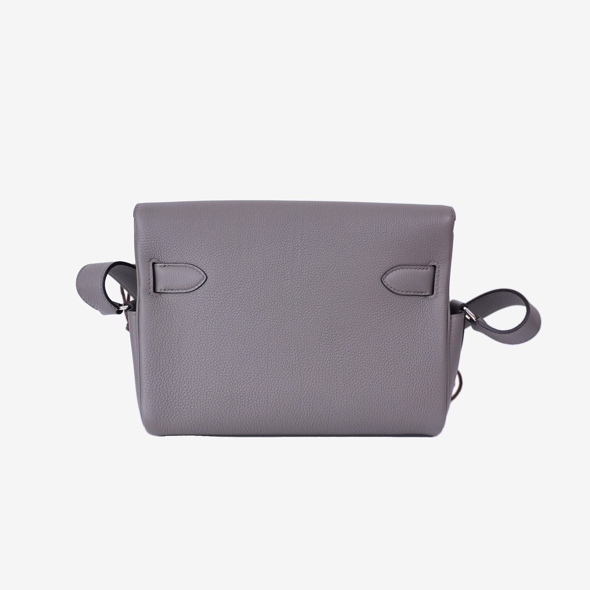 Hermès Kelly Messenger PM in Etain Togo Leather with Palladium Hardware back view