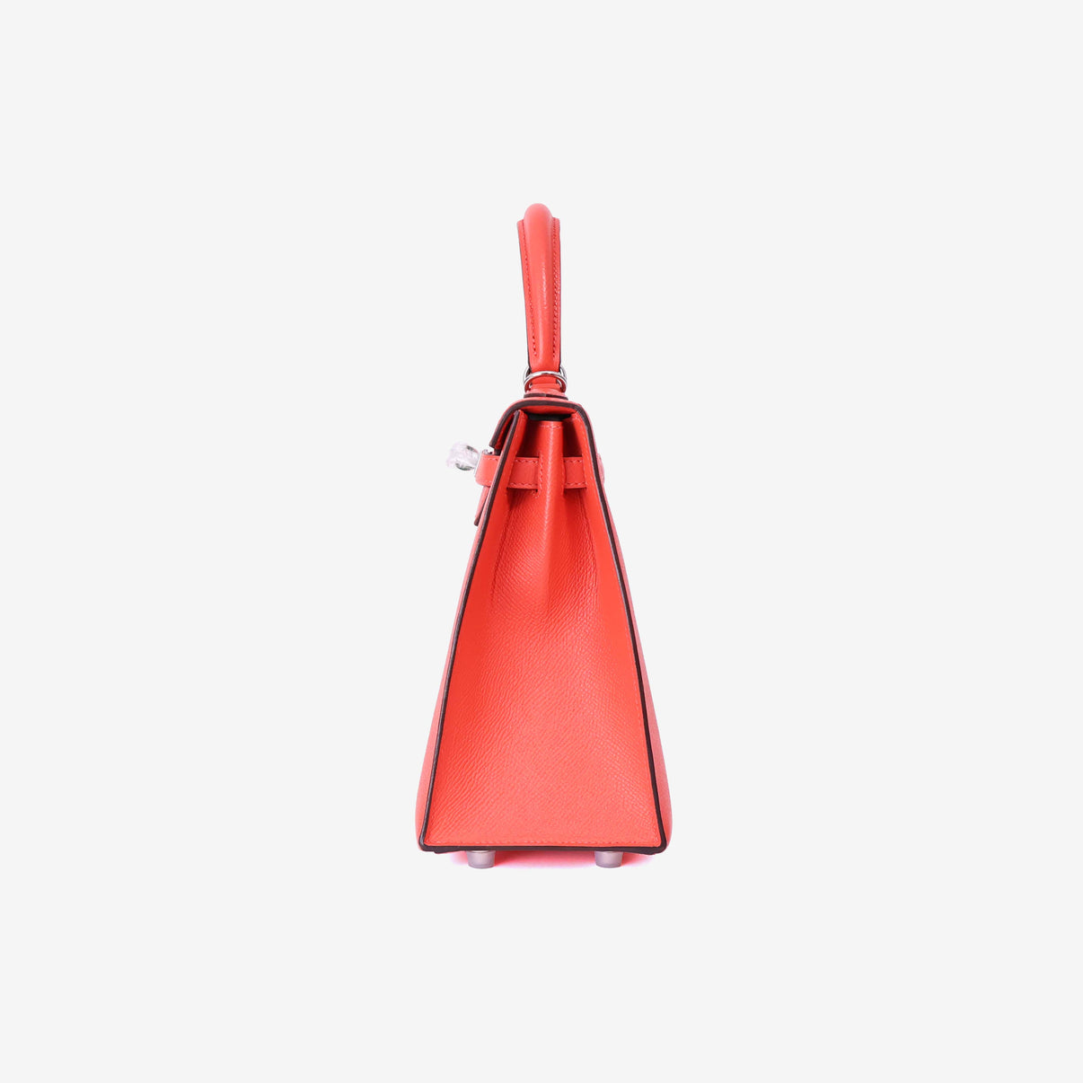 Hermès Kelly 28 in Rose Jaipur Epsom Leather with Palladium Hardware side view