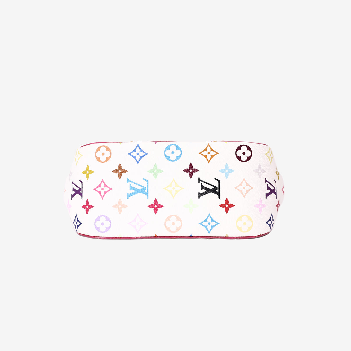 Louis Vuitton Marilyn Handbag in Monogram Canvas and Multicolour Crocodile Leather with Gold Hardware bottom view