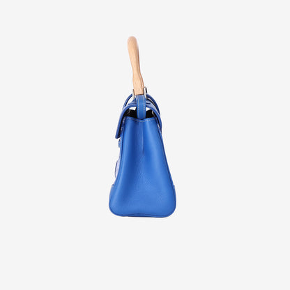Goyard Saïgon Souple Mini Bag in Sky Blue Goyardine Canvas and Calfskin Leather with Palladium Hardware