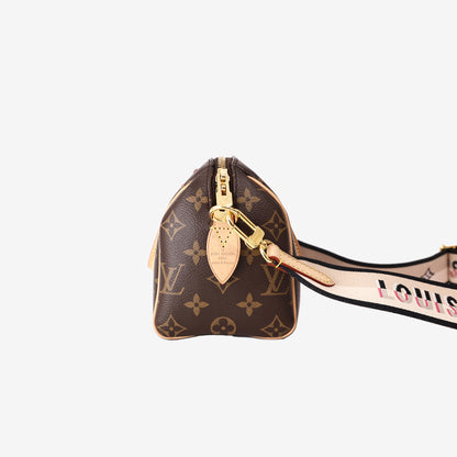 Louis Vuitton Speedy 20 in Brown Monogram Coated Canvas with Gold Hardware