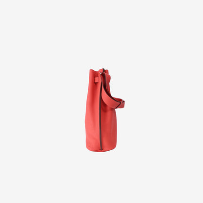 Hermès So Kelly 26 Shoulder Bag in Rouge Togo Leather with Palladium Hardware