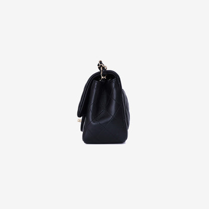 Chanel Mini Classic Hand Bag in Black Lambskin with Gold Hardware (Contact to Enquire)
