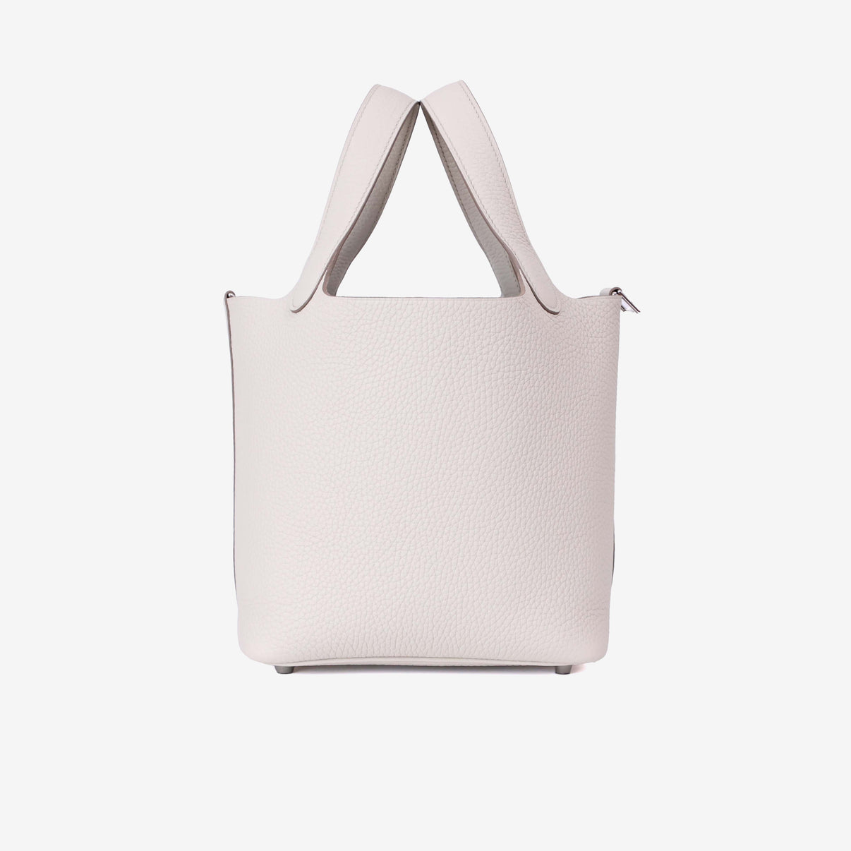 Hermès Picotin 18 in Beton Clemence Leather Palladium Hardware side view