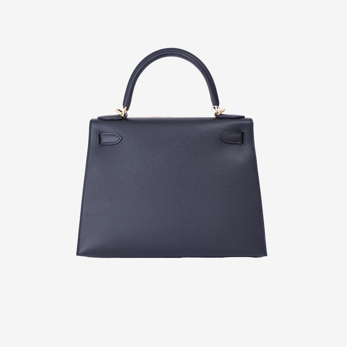 Hermès Kelly 28 in Noir Epsom Leather with Gold Hardware back view
