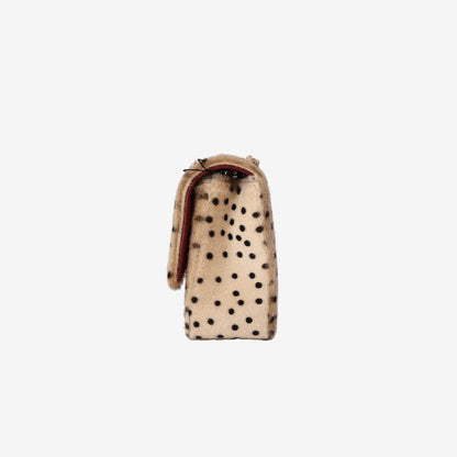 Chanel Medium Classic Flap Bag in Leopard-Print Pony Hair with Gold Hardware