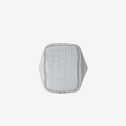 Hermès Micro Picotin Lock 14 in Béton Matte Alligator Mississippiensis Leather with Palladium Hardware