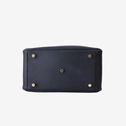 Hermès Lindy 26 in Black Clemence Leather with Gold-Plated Hardware