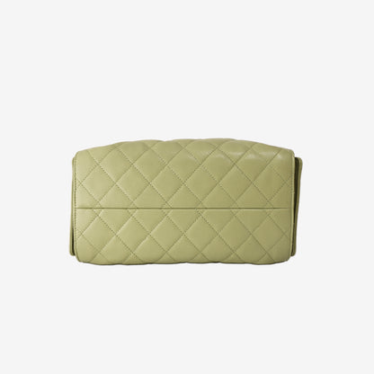 Chanel 25 Hobo Bag Small in Green Caviar Leather with Gold Hardware