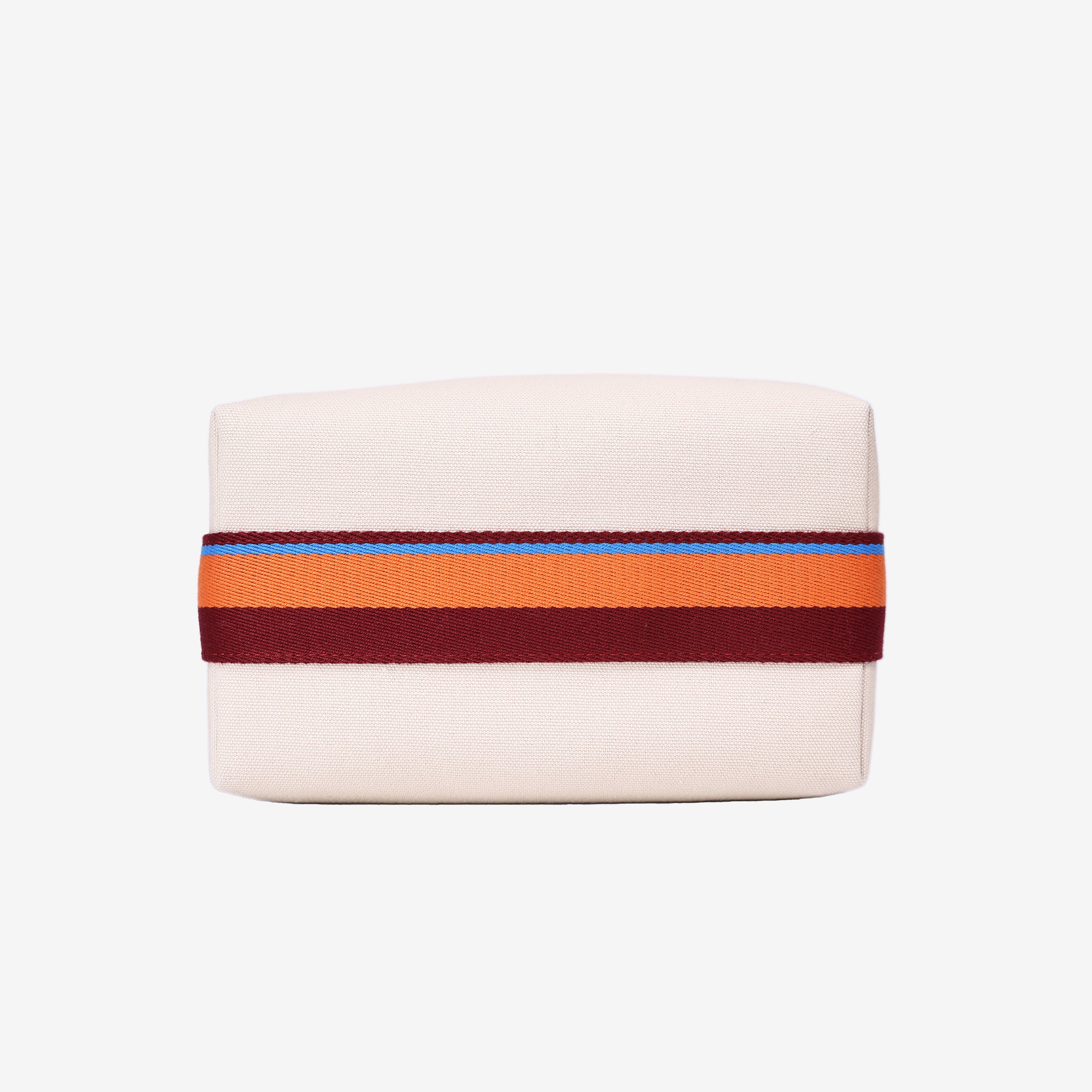 Hermès Bride-a-Brac H Pavillon Case in Naturel Cotton Canvas bottom view