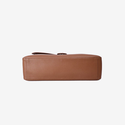 Chanel 26A Matthieu Blazy Maxi Flap Bag 38.5 in Camel Calfskin Leather with Silver Hardware (Contact to Enquire)