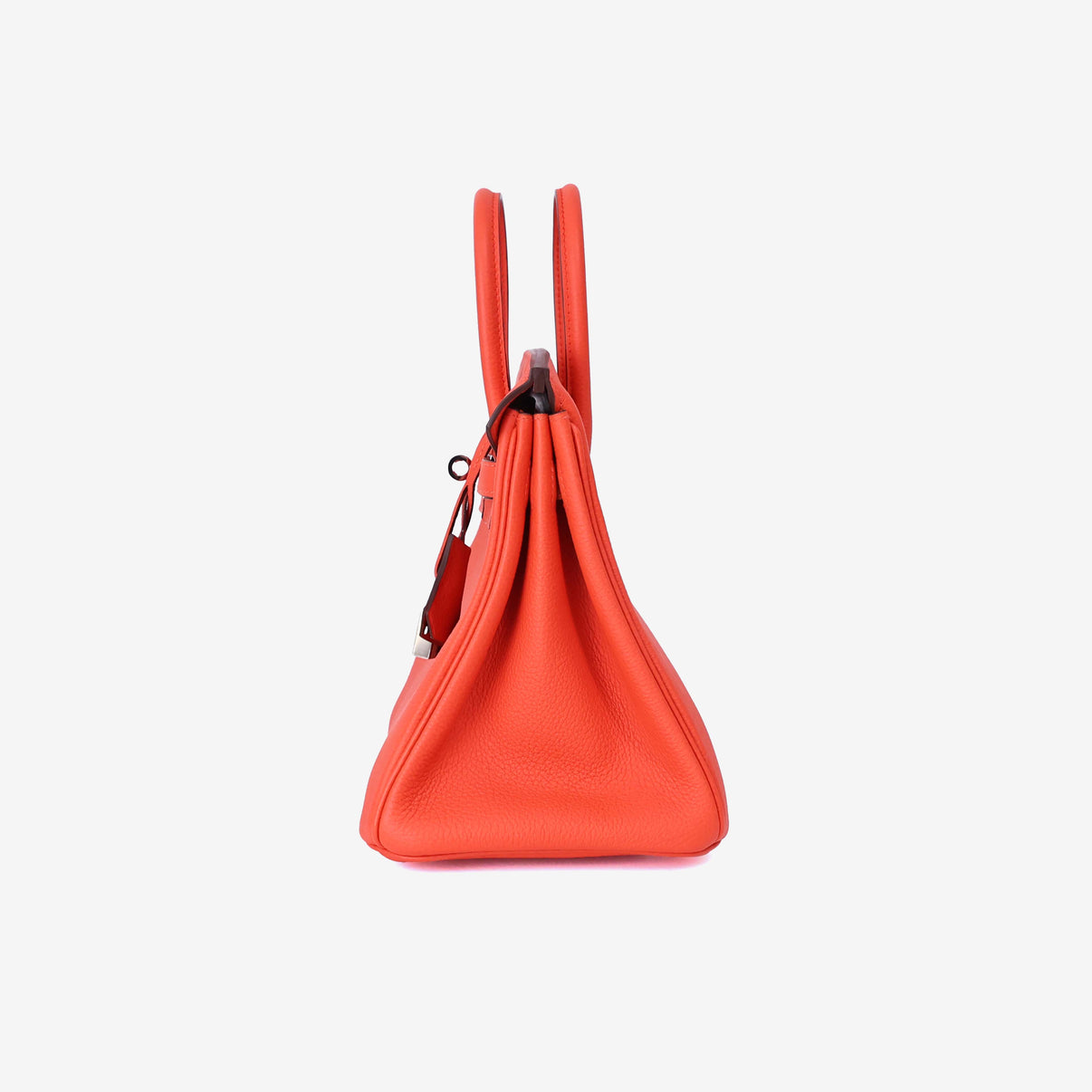 Hermès Birkin 25 in Rouge Togo Leather with Palladium Hardware side view