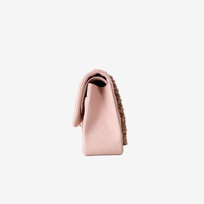 Chanel Classic Flap Jumbo in Pink Lambskin Leather with Gold Hardware