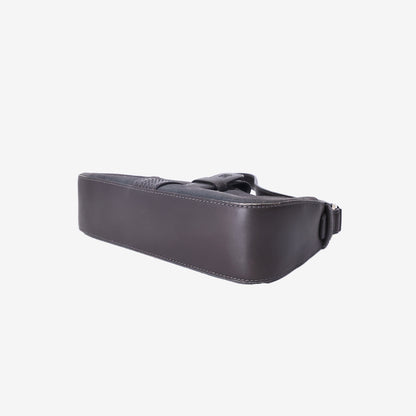 Loewe Suede Anagram Baguette Shoulder Bag in Grey Calfskin Suede