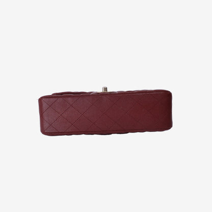 Chanel Classic Small Flap Bag in Red Caviar Leather with Gold Hardware