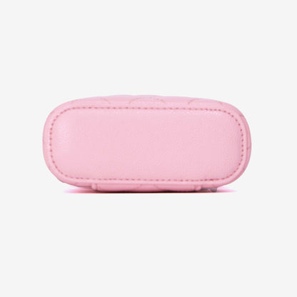 Chanel Vertical Vanity Case in Pink Caviar Leather with Gold Hardware (Contact to Enquire)