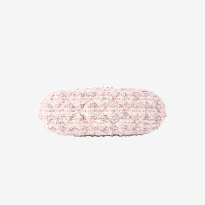 Chanel Fantasy Tweed Coco Clutch with Chain in Light Pink Tweed with Gold Hardware