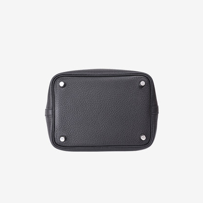 Hermès Picotin 18 in Noir Clemence Leather with Palladium Hardware