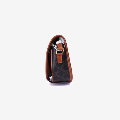 Celine Medium Folco Bag Triomphe Canvas Calfskin (Contact to Enquire)