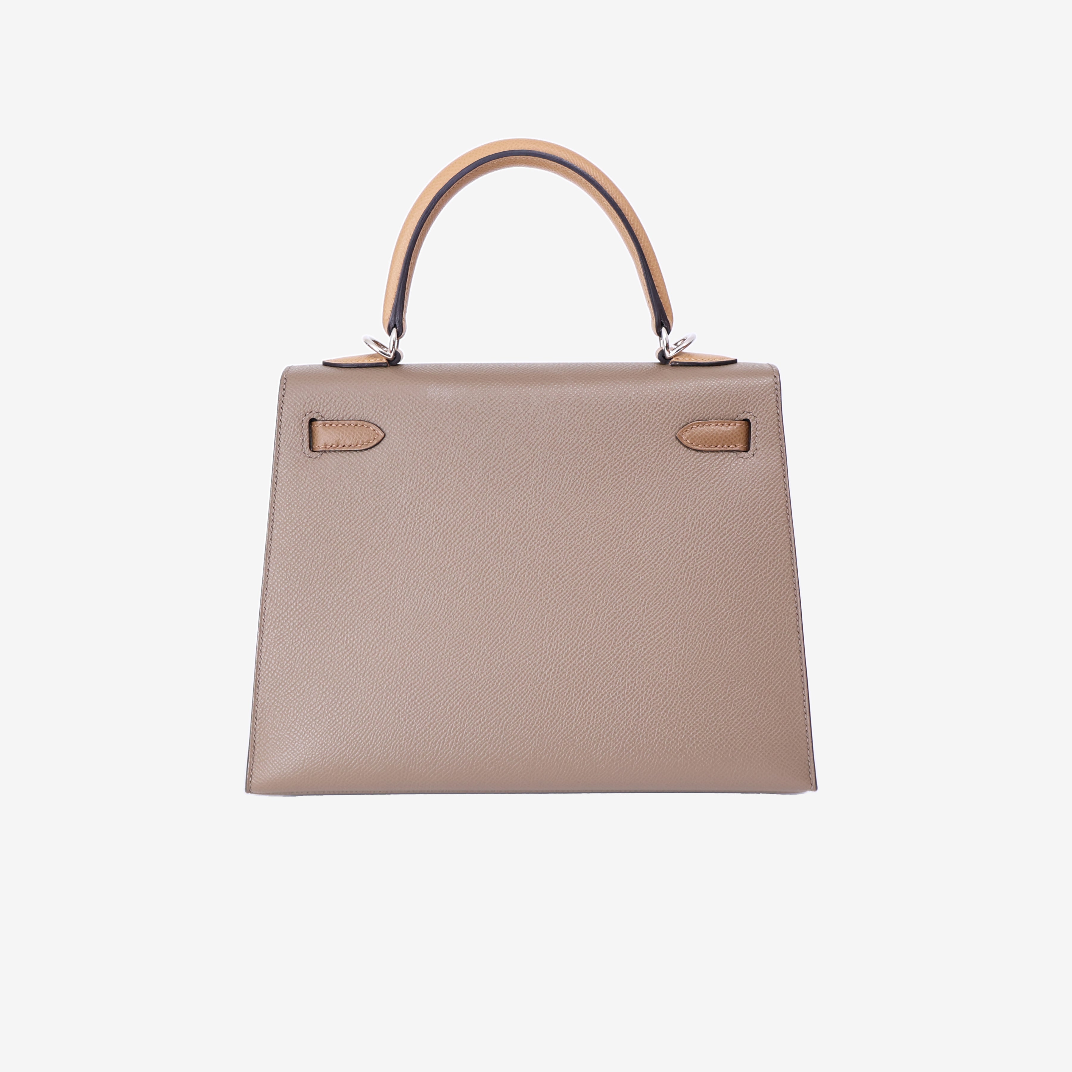Hermès Kelly 25 in Tri-Colour Epsom Leather with Palladium Hardware back view