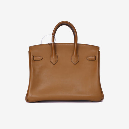Hermès Birkin 25 in Bronze Doré Swift Leather with Gold Hardware back view