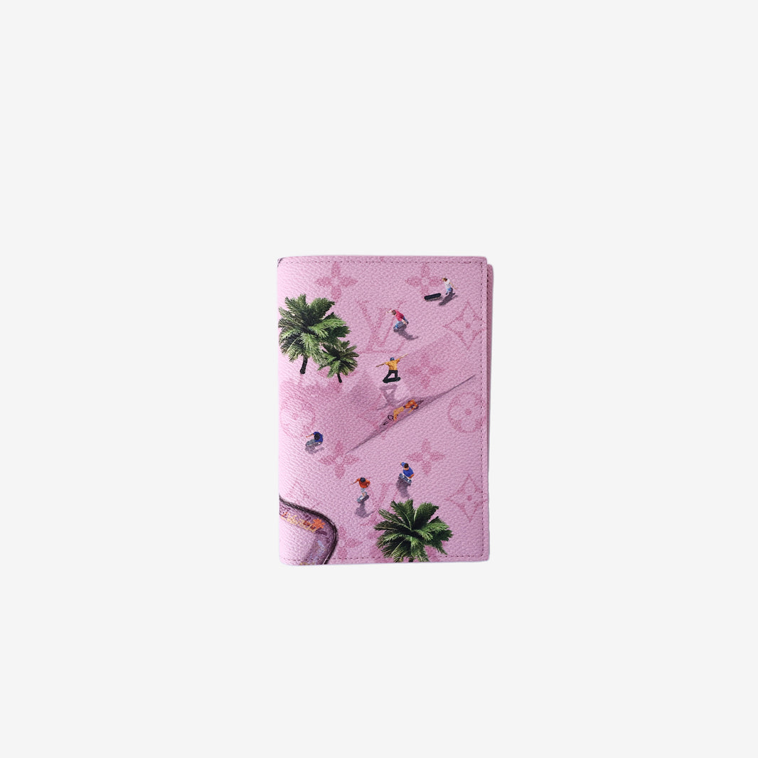 Louis Vuitton Passport Cover in Skateboard Pink Monogram Coated Canvas