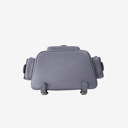 Chanel Small Duma Backpack in Grey Caviar Leather with Gold Hardware