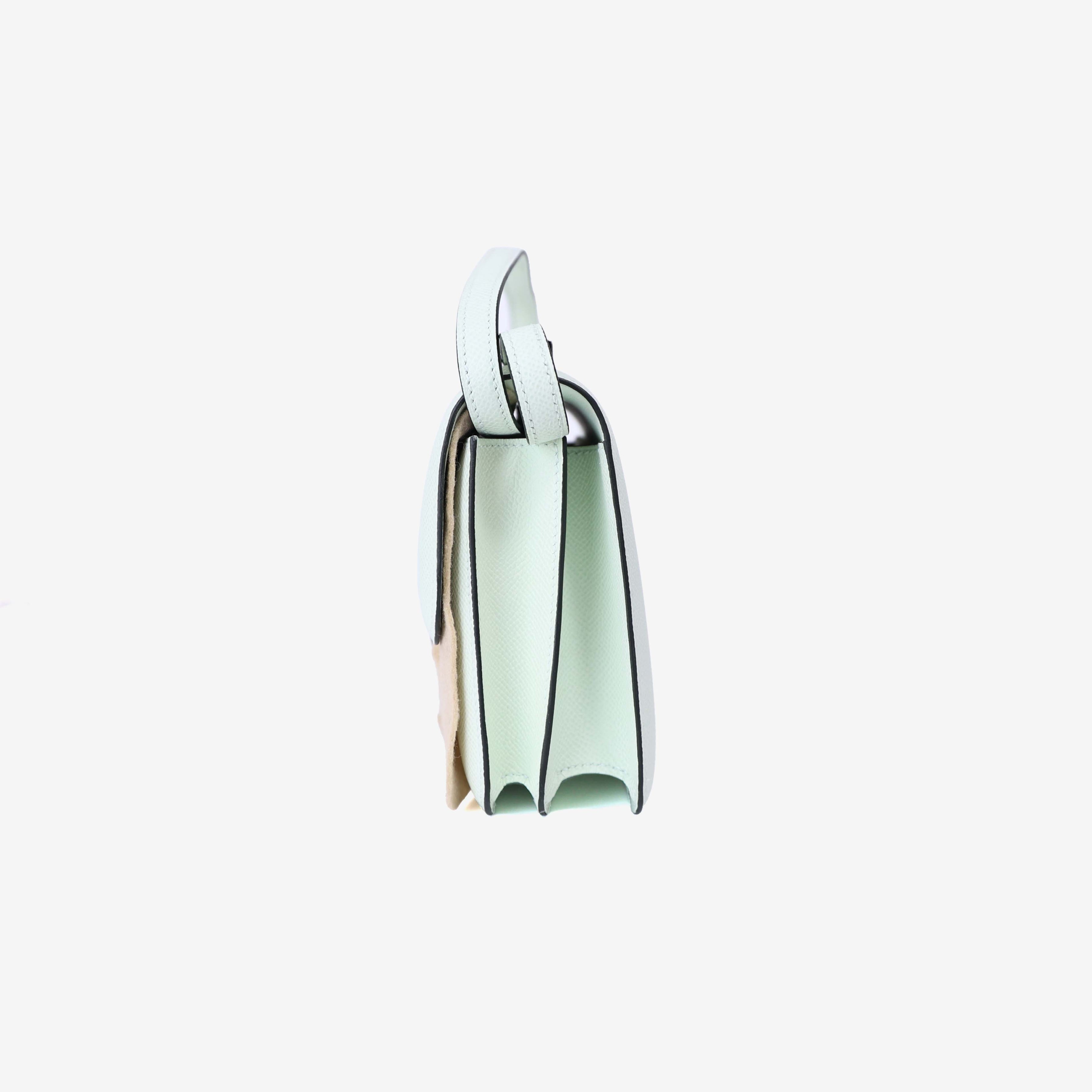 Hermès Constance 18 in Vert Fizz Epsom Leather with Palladium Hardware side view