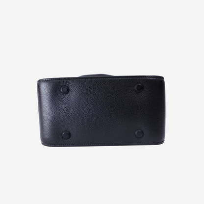 Balenciaga Tool 2.0 North-South Tote Bag in Black Grained Calfskin Leather with Black Tonal Hardware