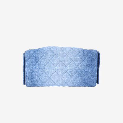 Chanel 25 Hobo Bag Small in Blue Denim with Gold Hardware