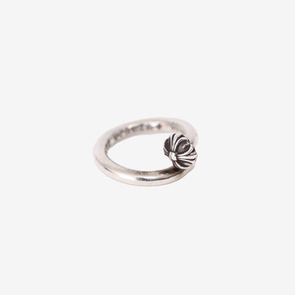 Chrome Hearts Nail Cross Ball Ring in Sterling Silver front view
