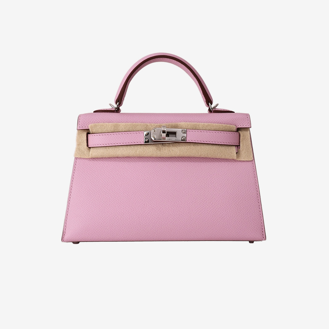 *HOT* Hermès Mini Kelly 20 in Mauve Sylvestre Epsom Leather with Palladium-Plated Hardware (Contact to Enquire)