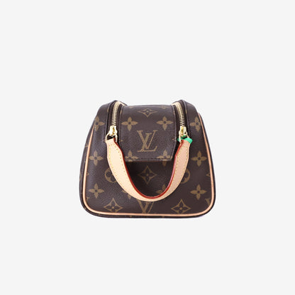 Louis Vuitton Toilet Dopp Kit Pouch in Brown Monogram Coated Canvas/Cowhide Leather