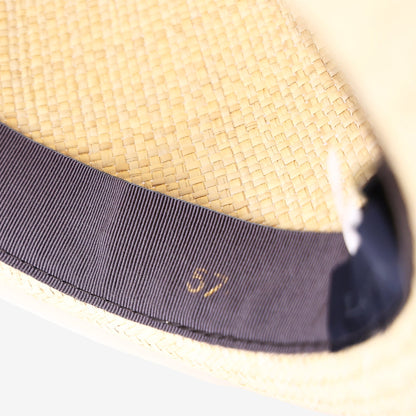 Lanvin Fedora Straw Hat in Beige (Size 57)