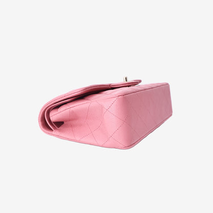 Chanel Classic Small Flap Bag in Pink Caviar Leather with Gold Hardware