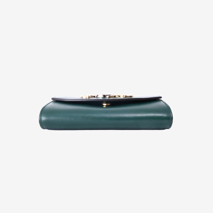 Gucci Zumi Mini Shoulder Bag in Green Calfskin Leather with Mixed Hardware
